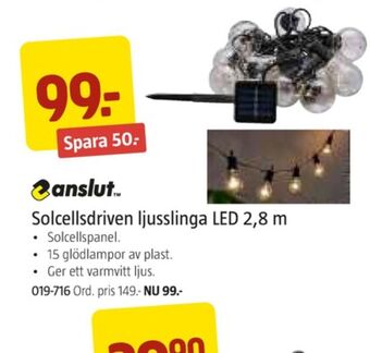Jula Anslut solcellslampor erbjuda