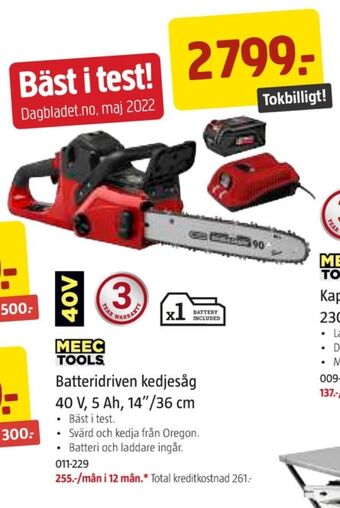 Jula Meec tools kedjesåg erbjuda