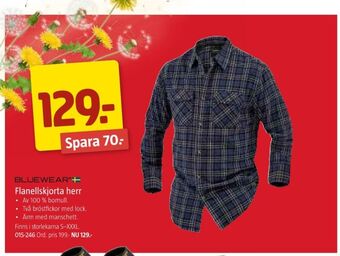 Jula Bluewear arbetsskjorta erbjuda