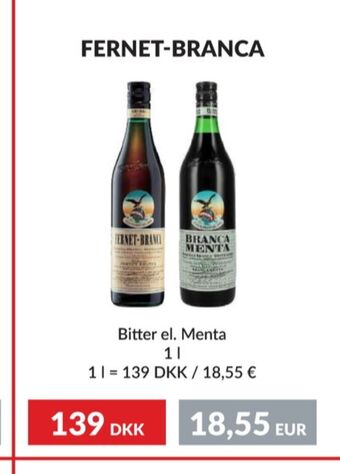 Nielsen Discount Fernet branca bitter erbjuda