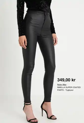Zalando Noisy May NMELLA SUPER COATED PANTS-Tygbyxor erbjuda