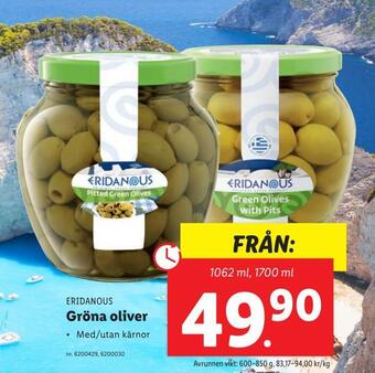 Lidl Gröna oliver erbjuda
