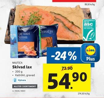 Lidl Skivad lax erbjuda
