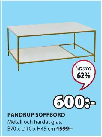 JYSK Pandrup soffbord erbjuda