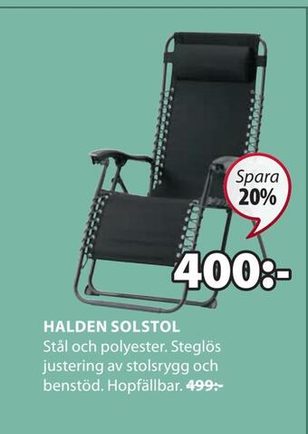 JYSK Halden solstol erbjuda