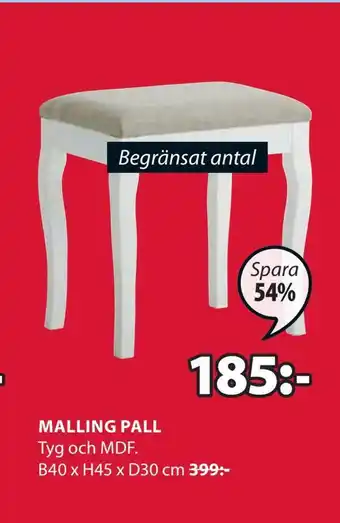 JYSK Malling pall erbjuda