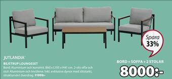 JYSK Bejstrup loungeset erbjuda