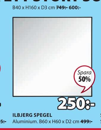 JYSK Ilbjerg spegel erbjuda