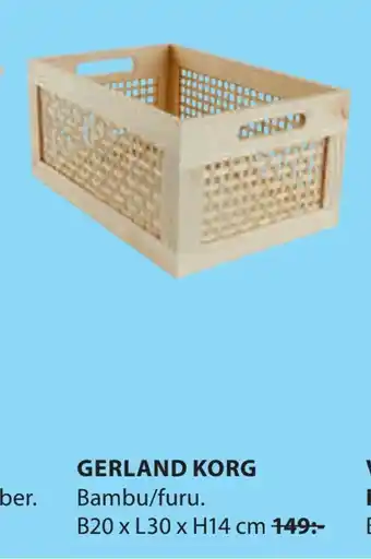 JYSK Gerland korg erbjuda