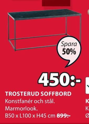 JYSK Trosterud soffbord erbjuda