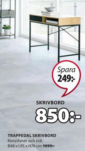 JYSK Trappedal skrivbord erbjuda