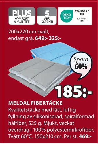 JYSK Meldal fibertäcke erbjuda