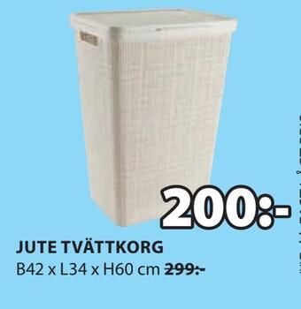 JYSK Jute tvättkorg erbjuda