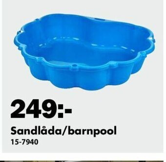 Biltema Sandlåda/barnpool erbjuda