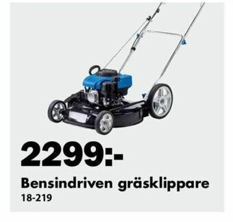 Biltema Bensindriven gräsklippare erbjuda