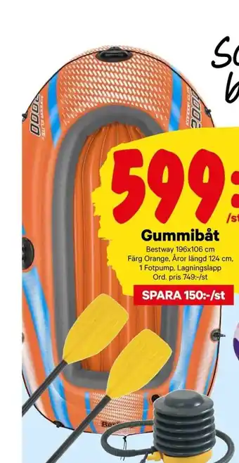 City Gross Gummibåt erbjuda