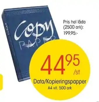 EKO Data/Kopieringspapper A4 erbjuda