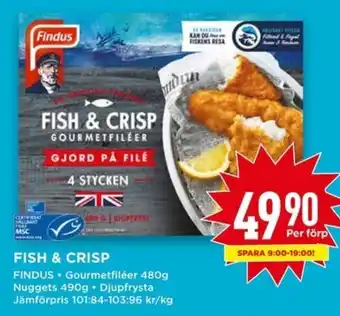 Willys FISH & CRISP FINDUS erbjuda