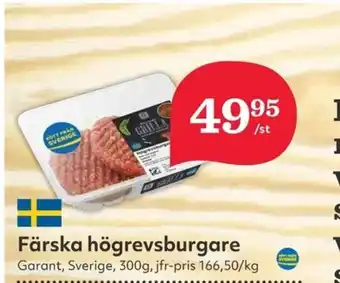 Hemköp Färska högrevsburgare Garant erbjuda