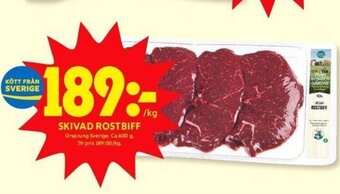 ICA Kvantum SKIVAD ROSTBIFF erbjuda