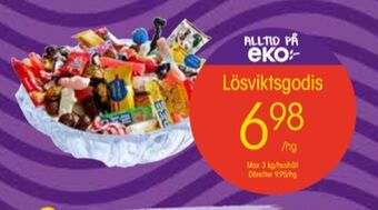 EKO Lösviktsgodis erbjuda