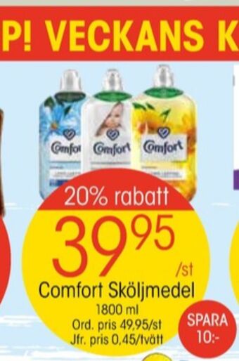 EKO Comfort sköljmedel erbjuda