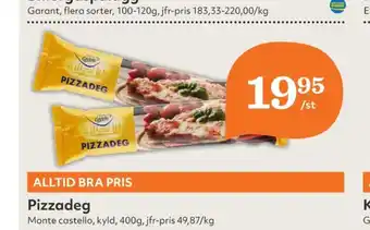 Hemköp Monte castello pizzadeg erbjuda