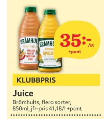 Hemköp Brämhults juice erbjuda