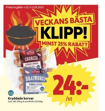 ICA Nära Scan chorizo erbjuda