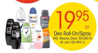 Axe deodorant roll-on