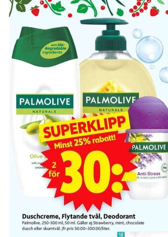ICA Supermarket Palmolive deodorant roll-on erbjuda