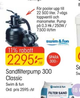 EKO Swim & fun sandfilterpump erbjuda