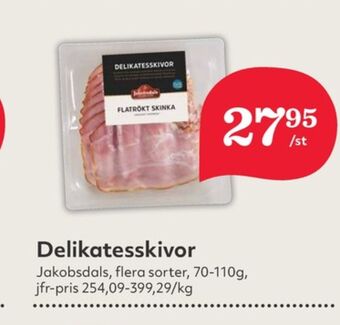 Hemköp Jakobsdals skinka erbjuda