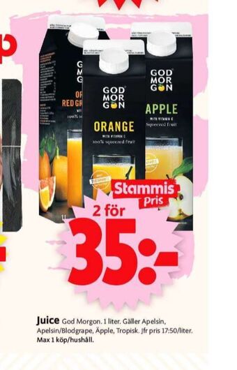 ICA Supermarket God morgon juice erbjuda