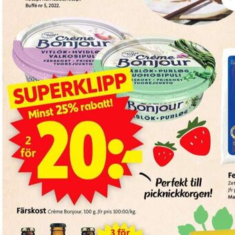 ICA Supermarket Creme bonjour färskost erbjuda