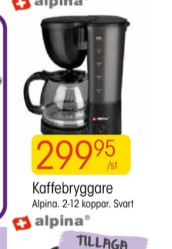 EKO Alpina kaffebryggare erbjuda
