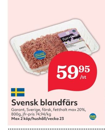 Hemköp Garant blandfärs erbjuda