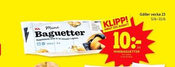 ICA Kvantum Ica baguetter erbjuda