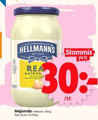 ICA Supermarket Hellmanns majonnäs erbjuda