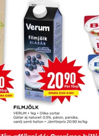 Willys Verum filmjölk erbjuda