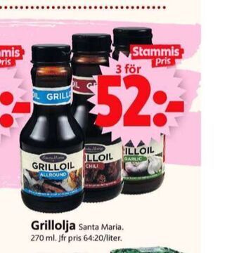 ICA Supermarket Santa maria grillolja erbjuda