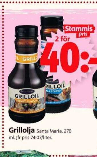 ICA Supermarket Santa maria grillolja erbjuda