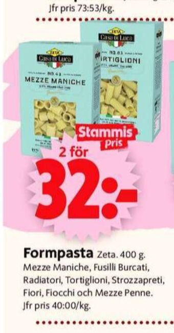 ICA Supermarket Casa di luca pasta sorterad erbjuda