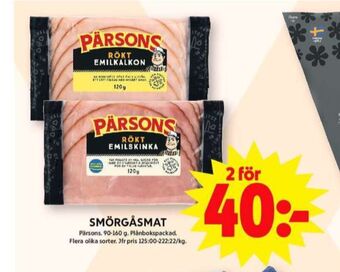 ICA Maxi Pärsons skinka erbjuda