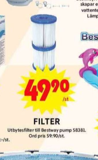 ICA Maxi Bestway poolfilter erbjuda