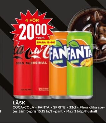 Willys Hemma Coca cola läskedryck erbjuda