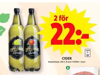 ICA Maxi Kopparbergs cider erbjuda