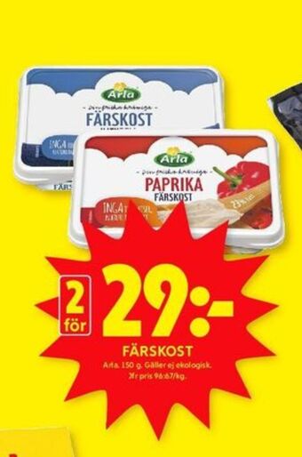 ICA Kvantum Arla färskost erbjuda