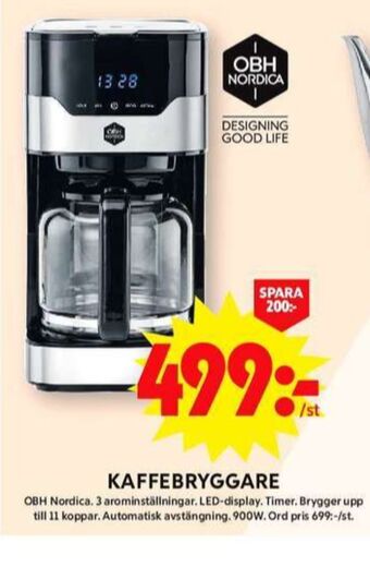Obh nordica kaffebryggare
