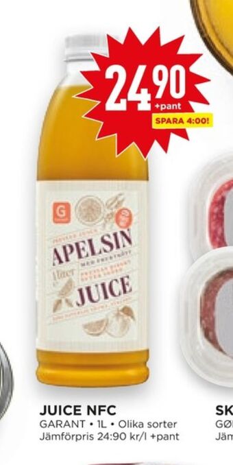 Willys Hemma Garant juice erbjuda